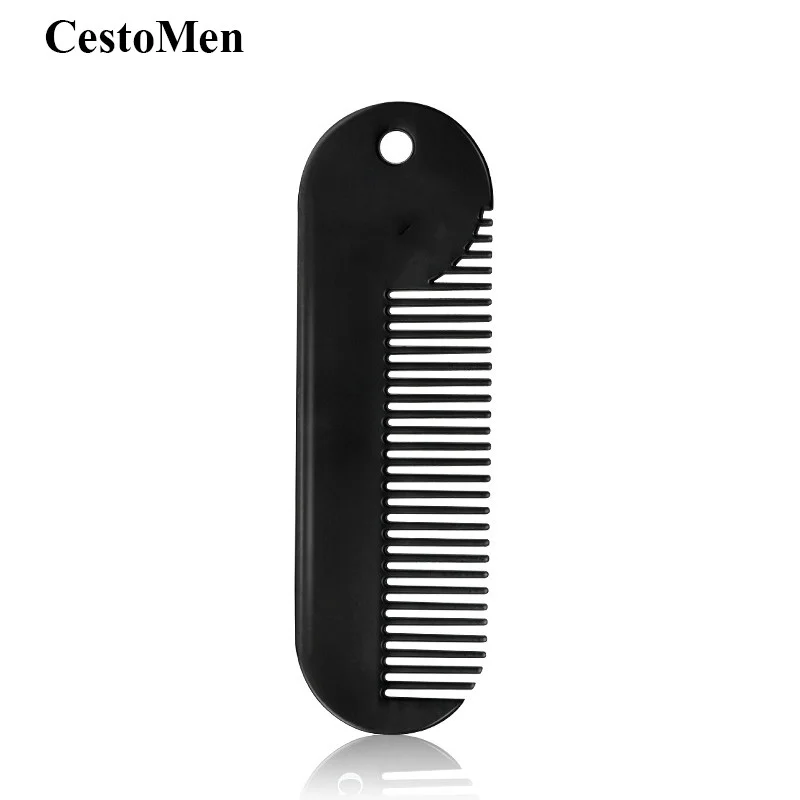 CestoMen 1 Pcs Men Beard Pocket Comb Small Metal Hairdresser Comb Moustache Massage Anti-static Hair Combs Hair Accessories