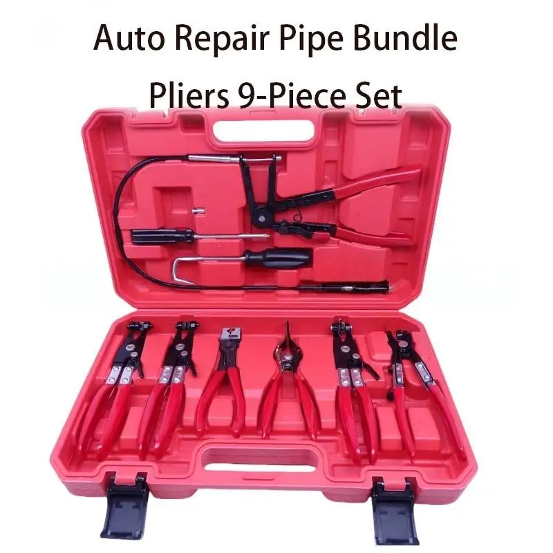 Tube Bundle Clamp Set Disassembly Straight Throat Type Automotive Water Pipe Oil Pipe Clip Clamp Tool