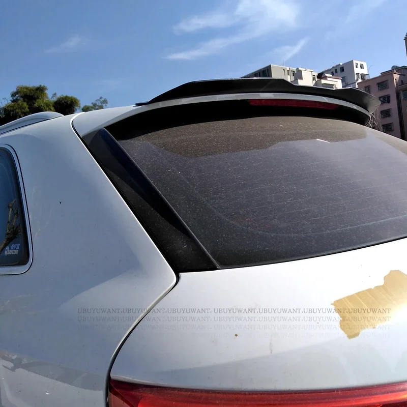 Für Audi Q3 Baujahr 2013-2016 Spoiler aus ABS-Kunststoff im Carbon-Look, Heckklappe, Dach, Heckflügel, Karosserie-Kit-Zubehör – Detail 4
