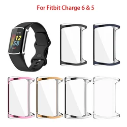 Screen Protector Case for Fitbit Charge 5/6 Ultra Slim Soft TPU Watch Protective Cover for Fitbit Charge5 Charge5 Accessories