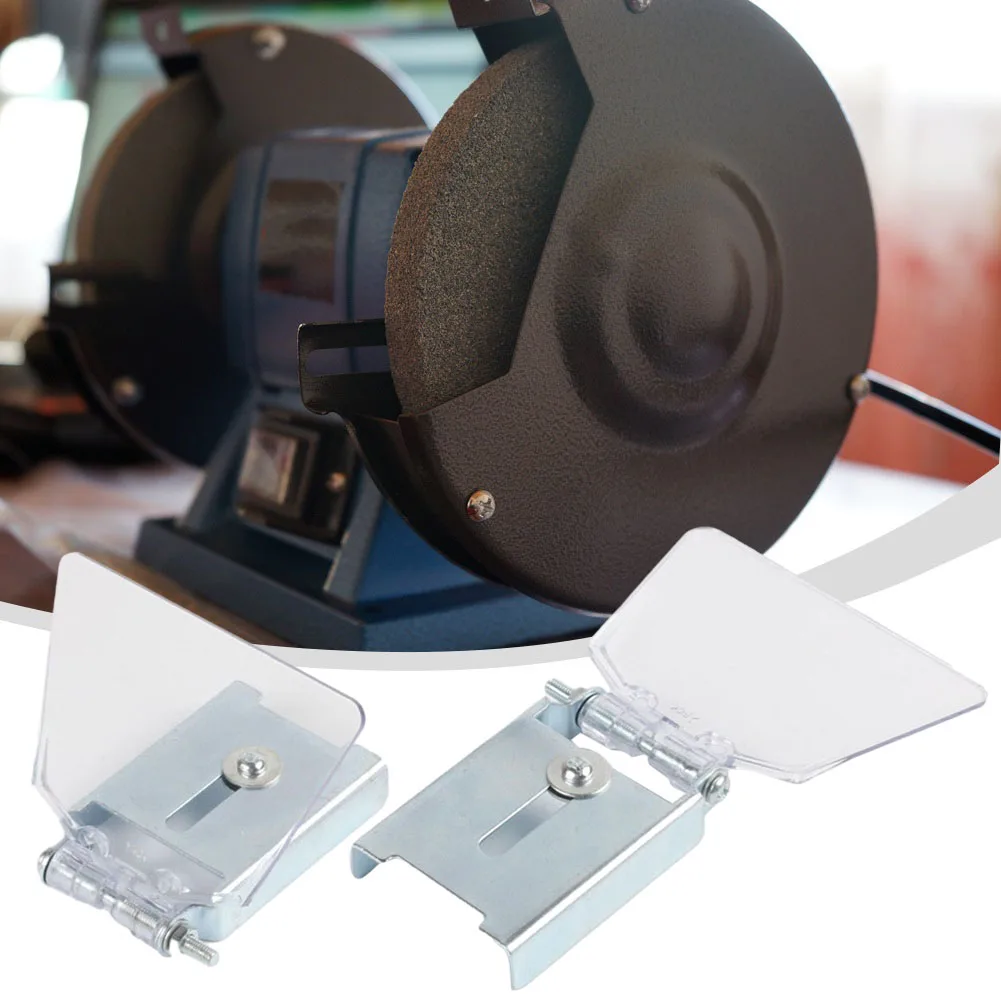 

2PCS ABS Bench Grinder Guard Shield Compatible With 50mm Width Bench Grinders 116x78x50mm Bench Grinder Eye Safety Shields