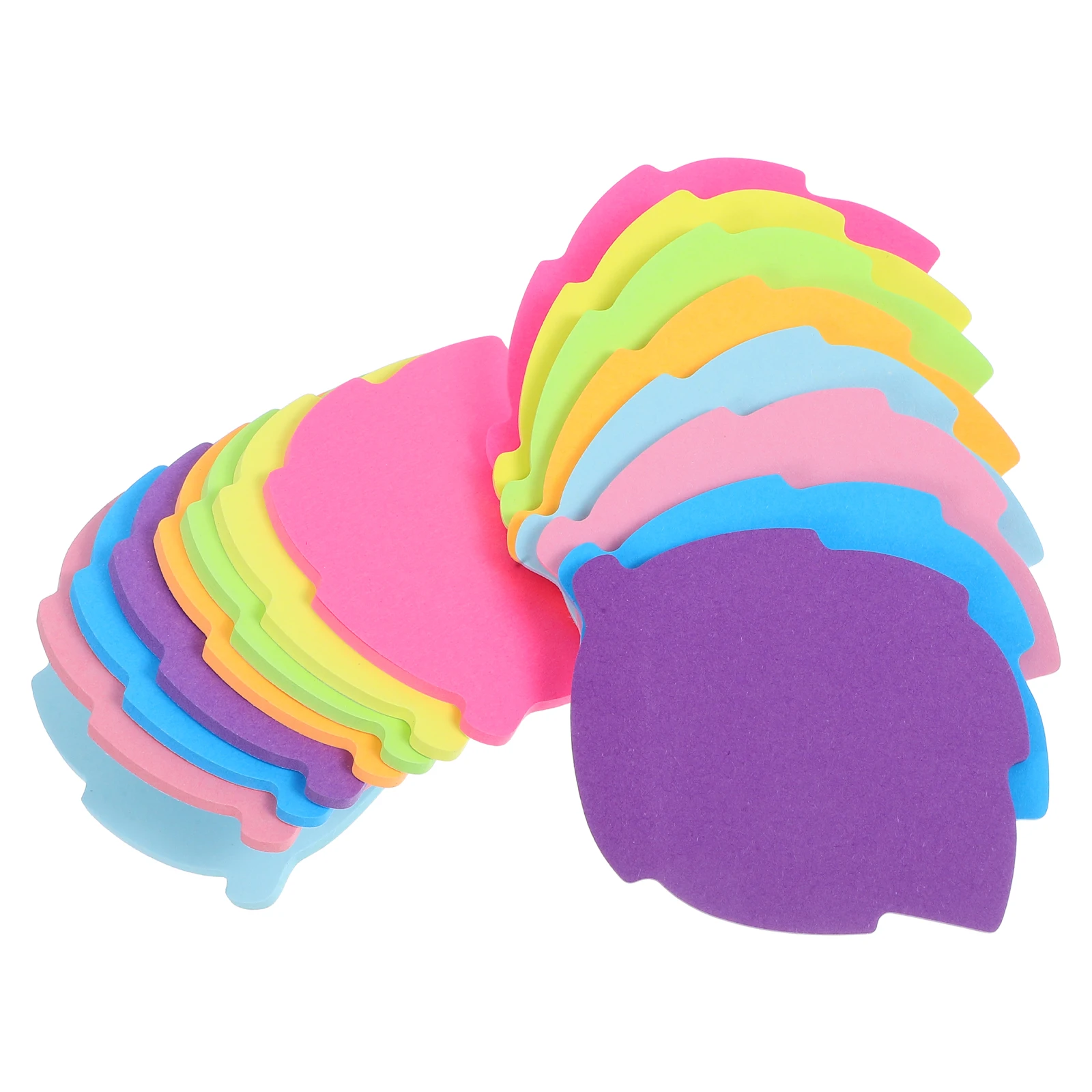 

16 Pcs Leaf Shape Colorful Tree Leaves Adhesive Pads School Office Home Cute Notepads Student Teacher Stationery