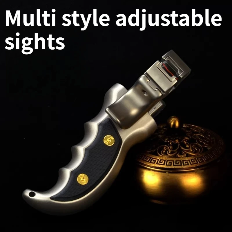 

NEW Full Titanium Alloy Flat Leather High-power Slingshot for Outdoor Competition Adult Specific High-precision EDC Slingshot