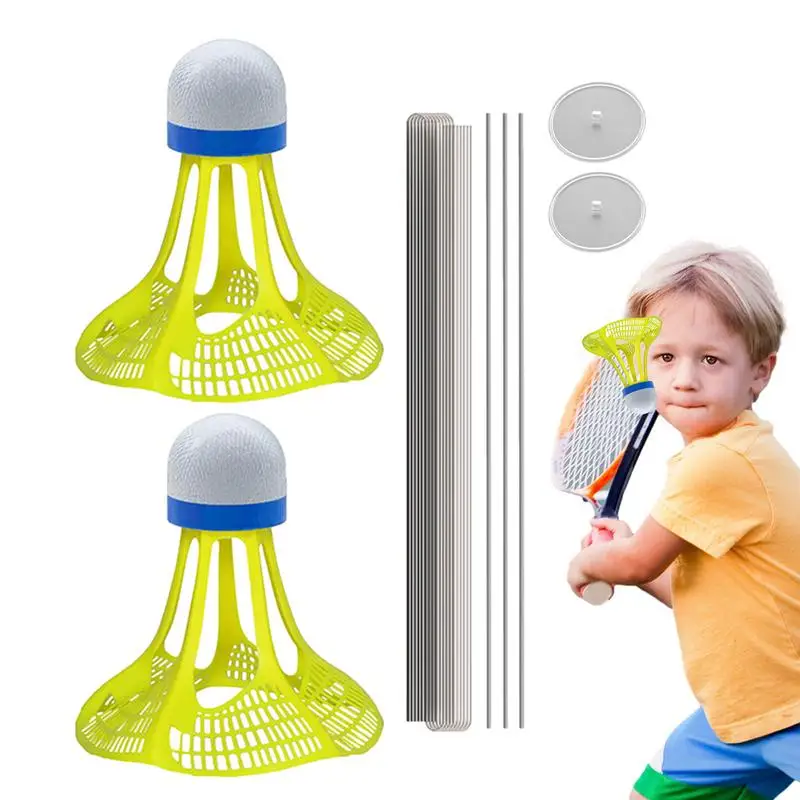 Rebondisseur d\'auto-pratique de badminton plonger oyant avec 402 cordes élastiques, rebond d\'entraînement de joueur unique, balançoire