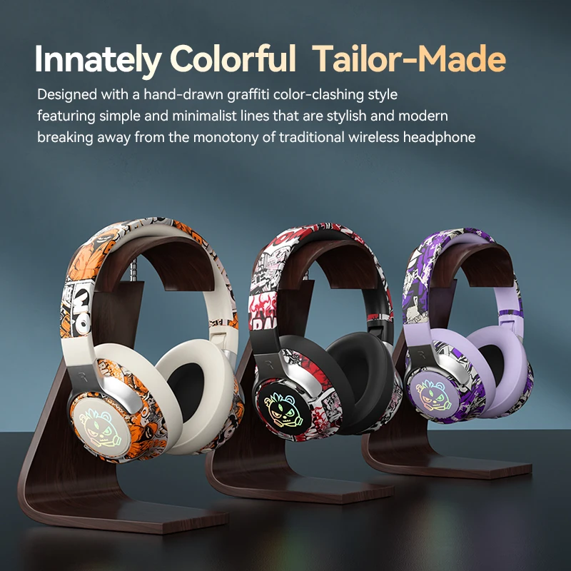 Shoumi 15 ساعة تشغيل سماعة رأس لاسلكية بلوتوث للتلفزيون مع ميكروفون، محول بلوتوث، بطارية مدمجة، هاتف أندرويد #4