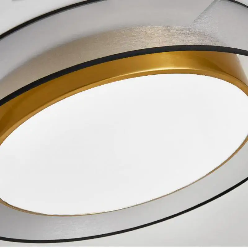 Vintage PVC cover surface Lighting copper Ceiling fixture Lamp Kitchen led Light Luxury led strip study office Home Led Lamparas