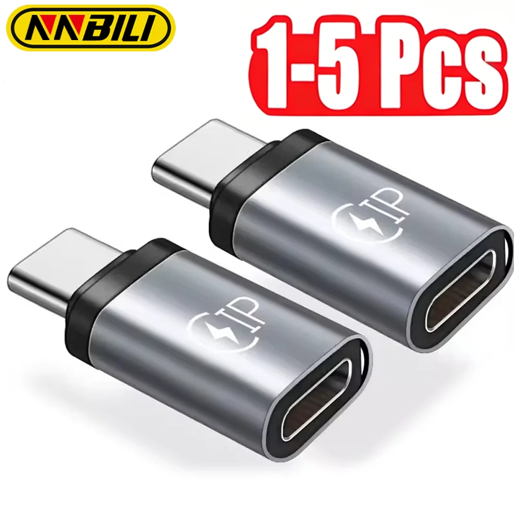 

NNBILI 1-5Pcs IOS To Type C Converter Fast Charger Adapter Type C To 8 Pin Lighting Connector For huawei xiaomi