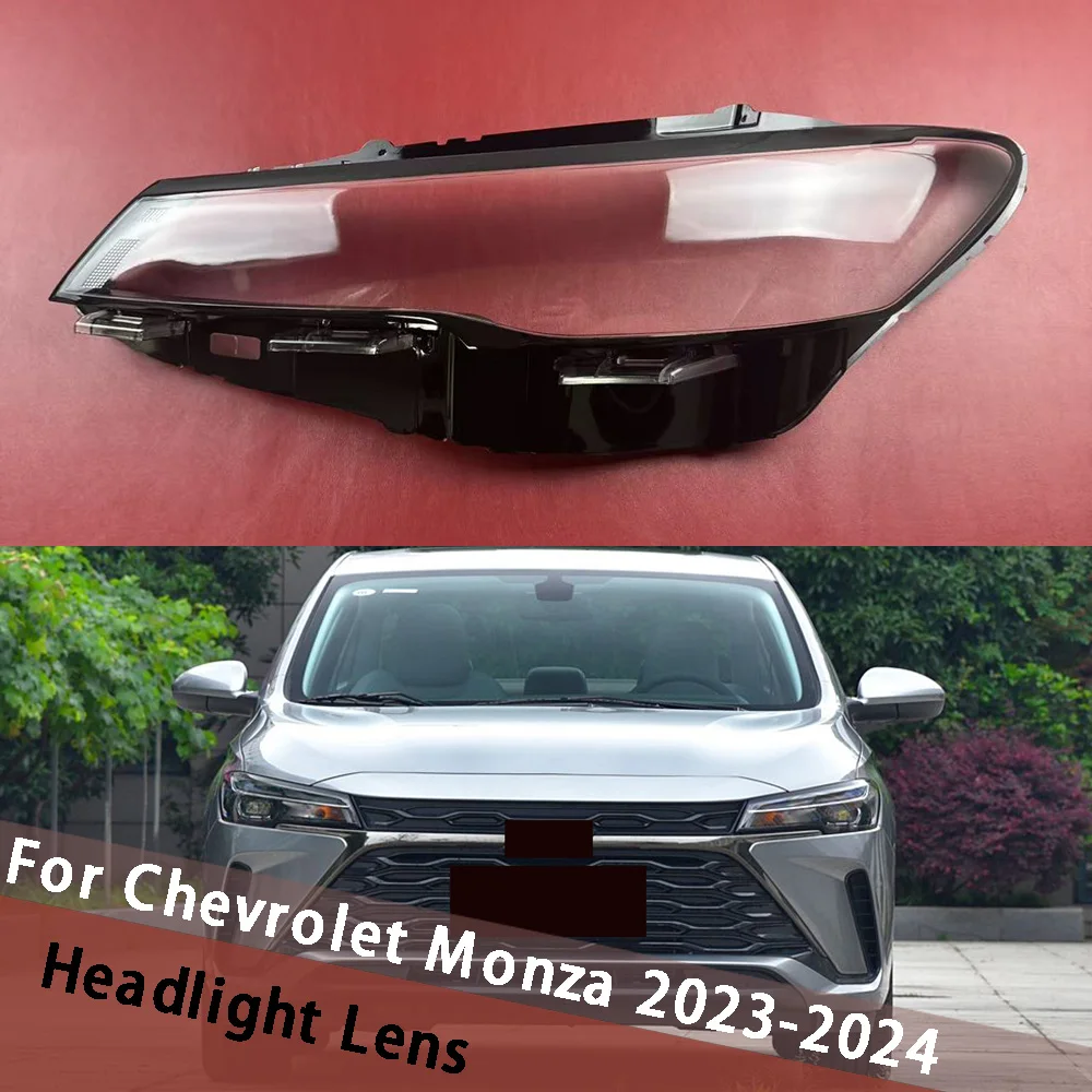 

Для Chevrolet Monza 2023 2024, автомобильные аксессуары, крышка объектива фар, прозрачный абажур, корпус фары из плексигласа