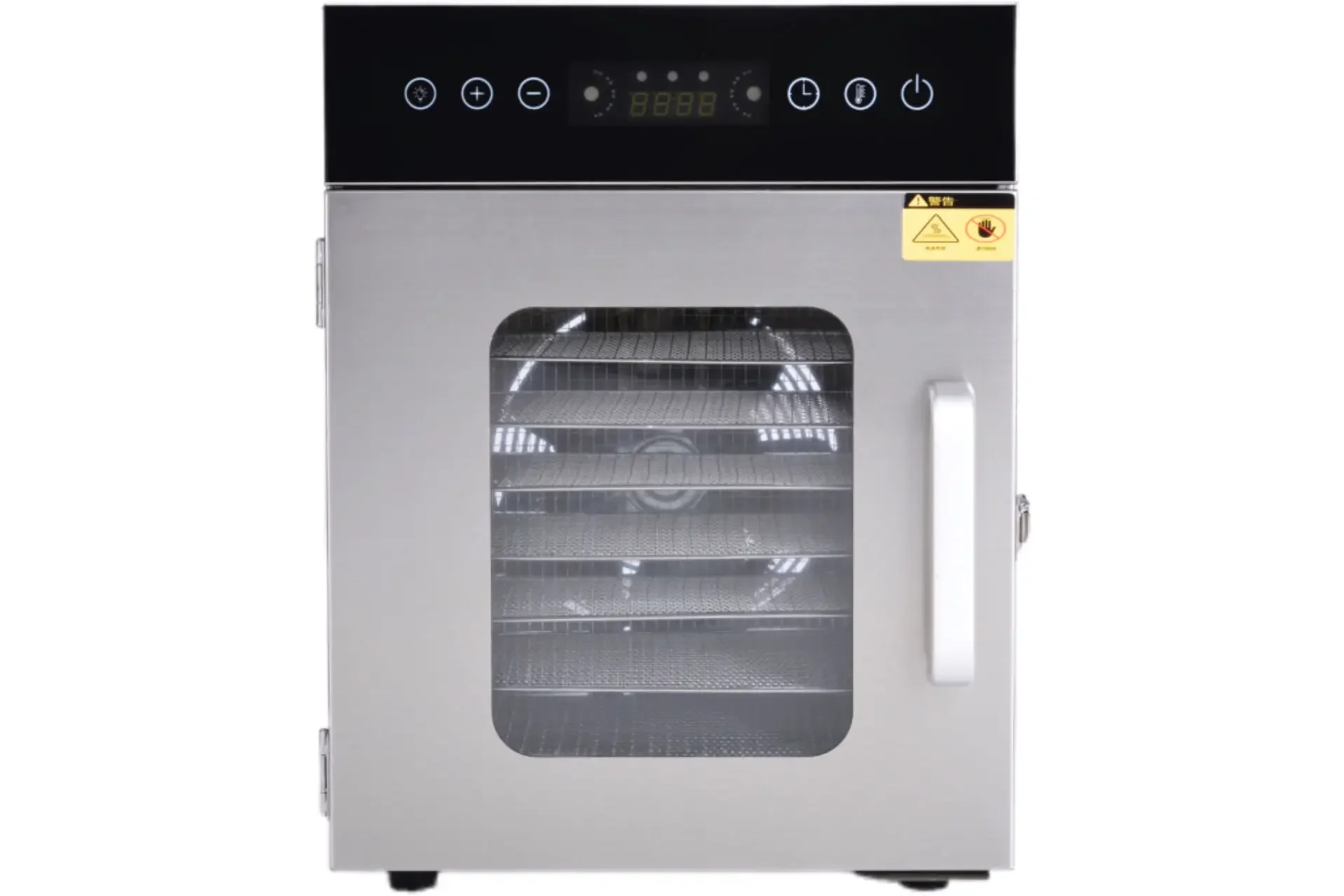 10-Tray Industrial Food Dehydrator Stainless Steel Quiet Visible Drying Process Energy Saving Dehydrator Commercial And Househol