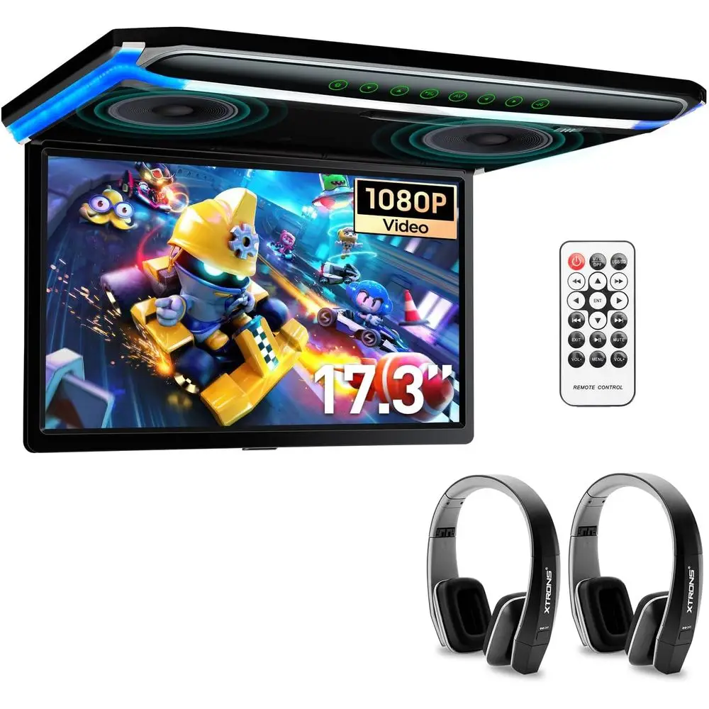 

17,3-дюймовый ультратонкий HD-монитор 16:9 для автомобиля с поддержкой видео 1080P, HDMI-портом и разрешением 1920*1080 Full HD