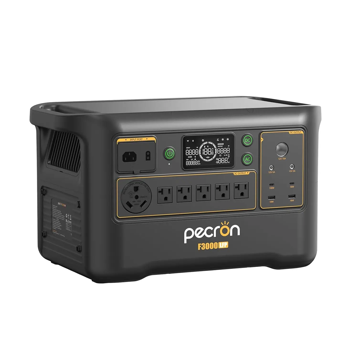 3072Wh Power Station 3600W LiFePO4 Solar Generator Fast Charging Expandable 10752Wh Home Backup Camping RV, Customized