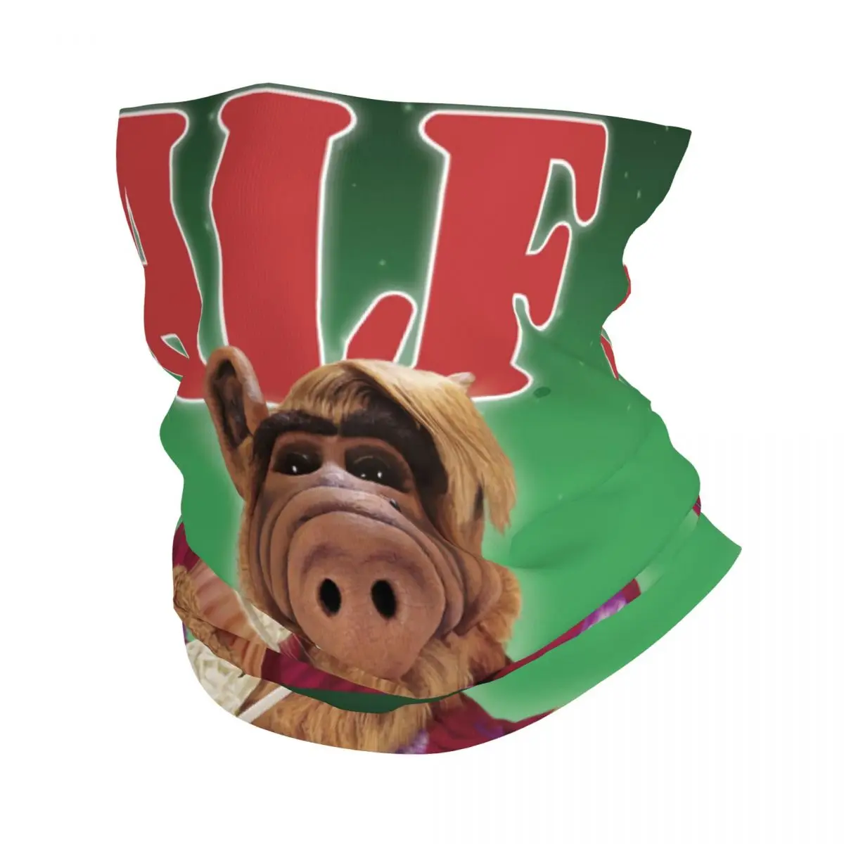 Alien Life Form ALF Meme Bandana Winter Neck Warmer Men Windproof Wrap Face Scarf for Hiking Sci Fi TV Gaiter Headband