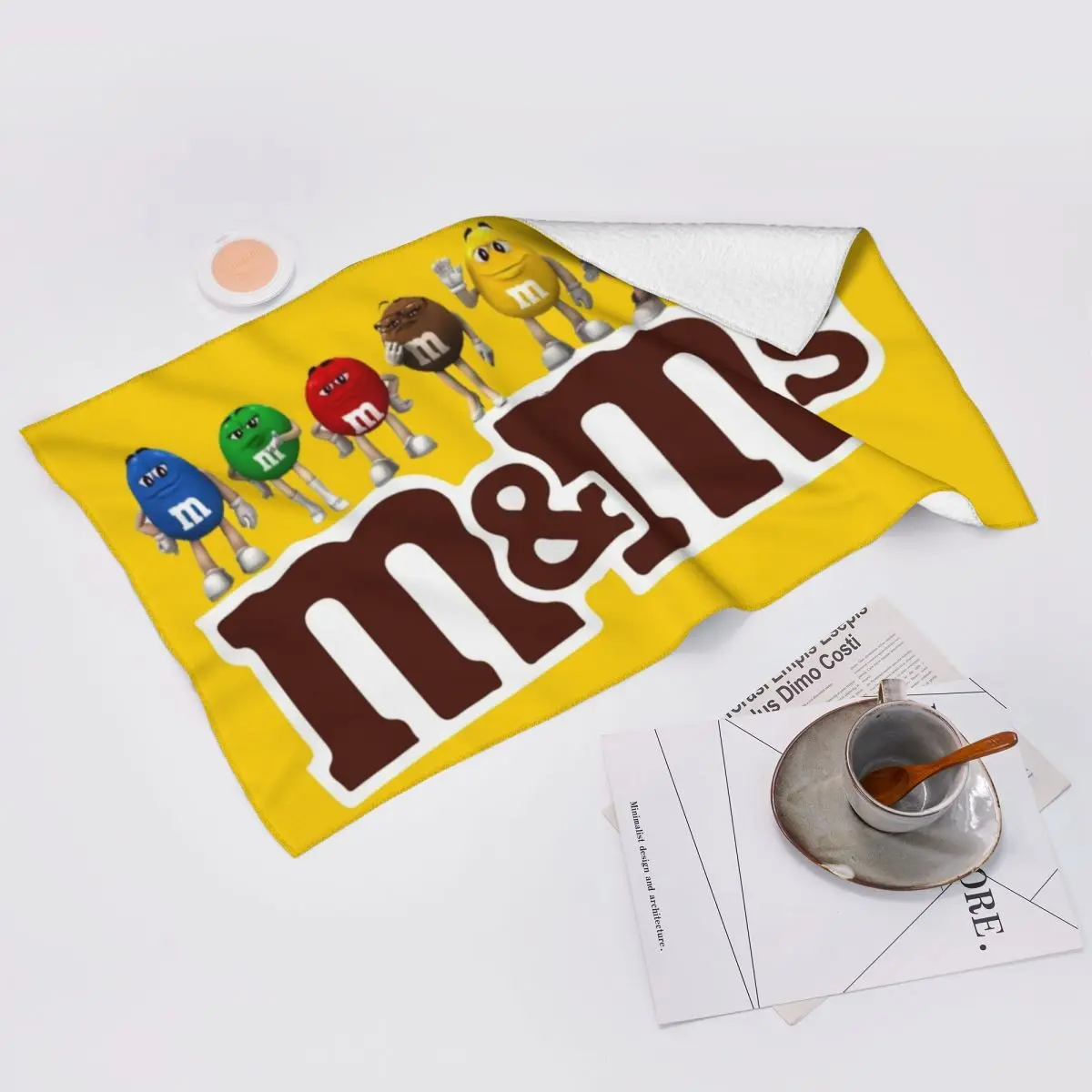 Custom New M And M Characters Soft Face Towel Quick Dry Pool Bath Cotton Towels Absorbent