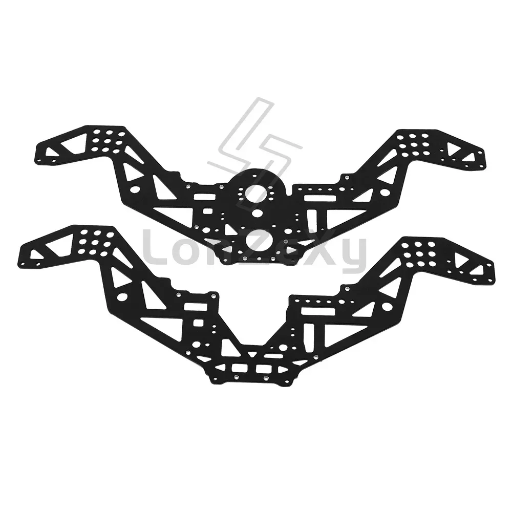 Metal Upgraded Alloy Medium Wave Gear Box Left and Right Outer Side Protection Guard Plate Chassis for LOSI 1/18 Mini LMT Parts