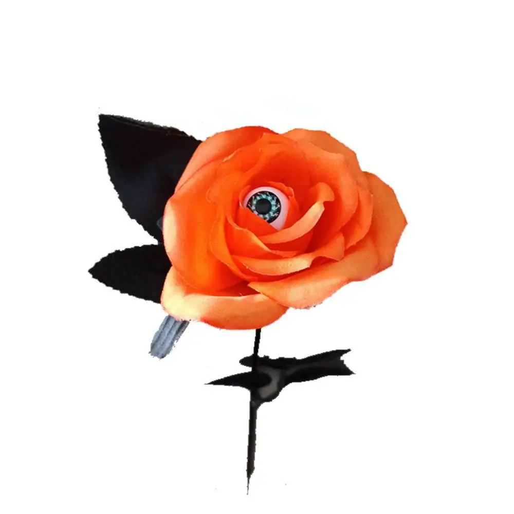 Funny With Eyeball Halloween Eyeball Rose Handmade Simulation Eyeball Fake Flower Exquisite Artificial Black Rose Wedding