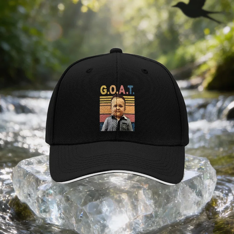 GOAT Gorra Vintage a Rayas, Unisex, Ligera, Ajustable, para Exteriores, Ideal para Viajes, Fiestas, Cumpleaños