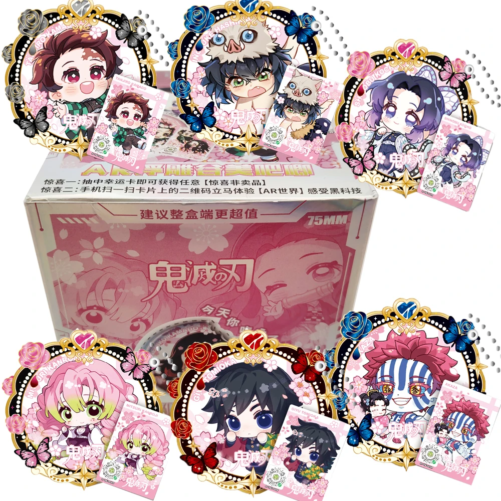 

Demon Slayer Classic Japanese Popular Anime Badge High Quality Exquisite HD Craftsmanship Creative Cards Christmas Gift for Kids