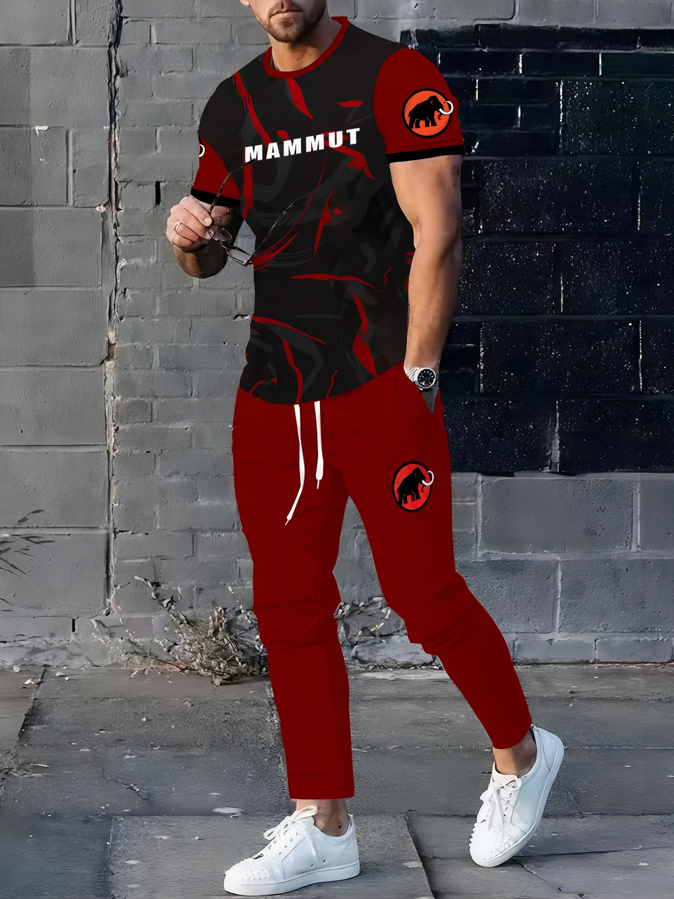 

The 2025 summer bestseller Outdoor quick-drying sports men's set is casual fashionable simple and comfortable on the street