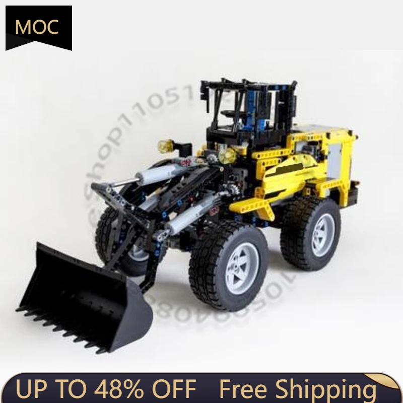 

1231 деталь: Скоростной спортивный автомобиль с фронтальным погрузчиком MKII MOC, модульный конструктор, простой в сборке, популярный подарок для мальчиков на праздники, игрушка для самостоятельной сборки