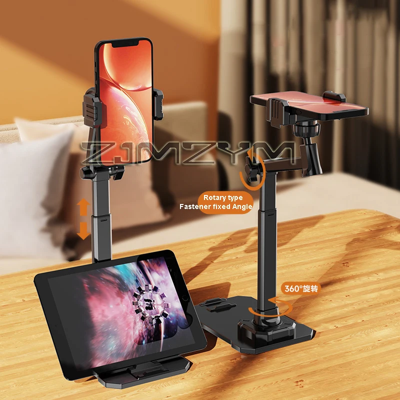 

Mobile Phone Holder Stand Desktop Live Lazy Tablet Bracket Support Foldable Adjustable Angle Telescopic Holder Universal