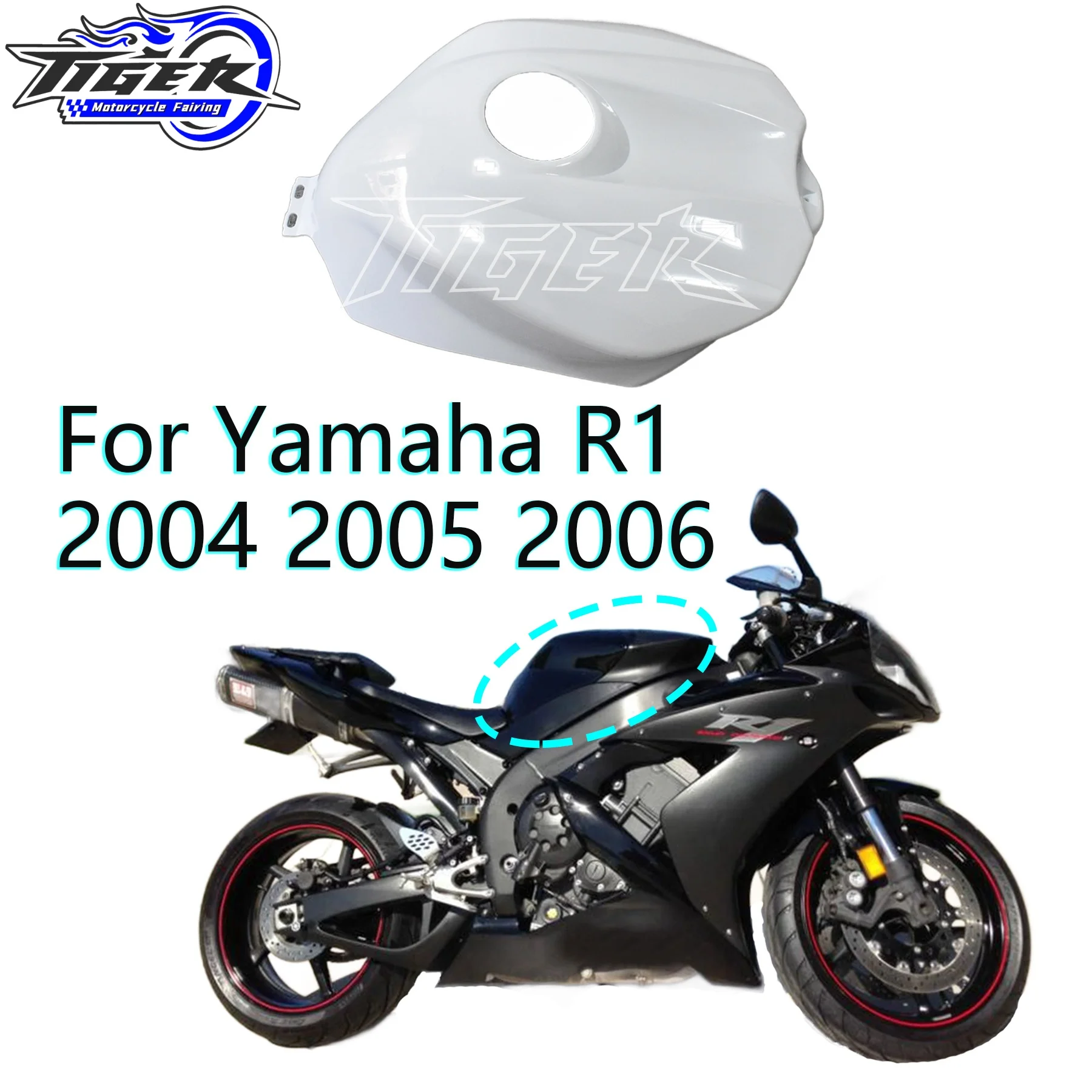

Special Tank Protector Cover Motorcycle Injection ABS Fairing Kit Guard For YAMAHA R1 2003-2004