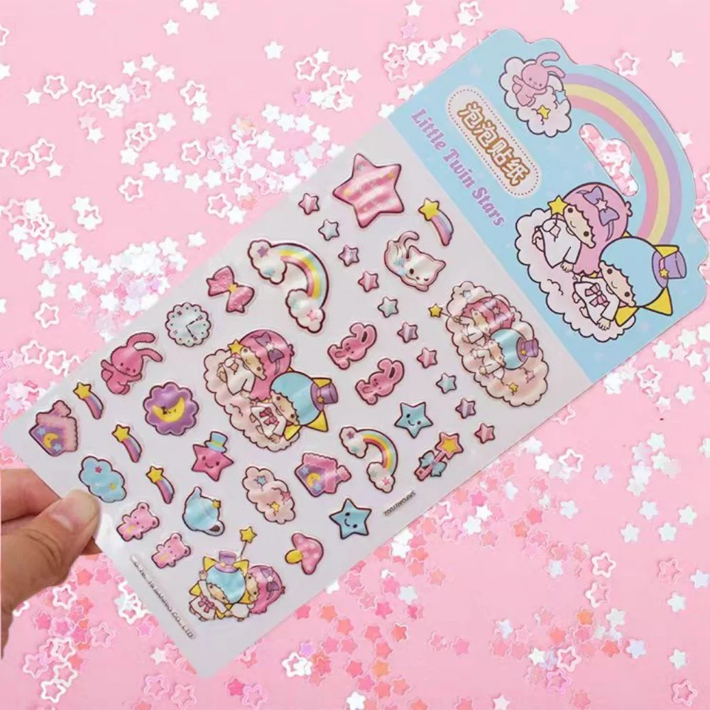 Genuíno sanrio dos desenhos animados adesivos bonito olá kitty diy artesanato brinquedo decalques estudantes planejadores caneca de água telefones decoração adesivo presente da menina