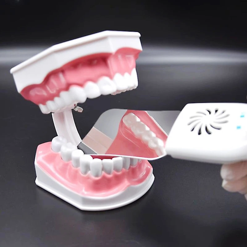 Imagem -03 - Espelho Fotográfico Anti-nevoeiro Dental com Luz Led Conjunto de Placas de Aço Inoxidável Alta Dureza Fotografia Odontológica Desembaçamento Refletor