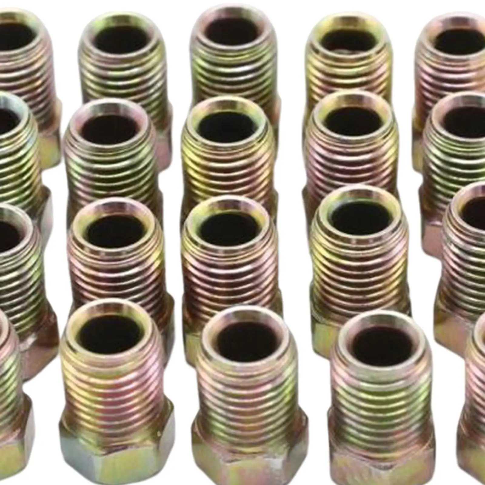 مجموعة من 20 قطعة من صواميل الأنبوب المقلوب 3/8-24 مناسبة للأنبوب مقاس 3/16 بوصة #6