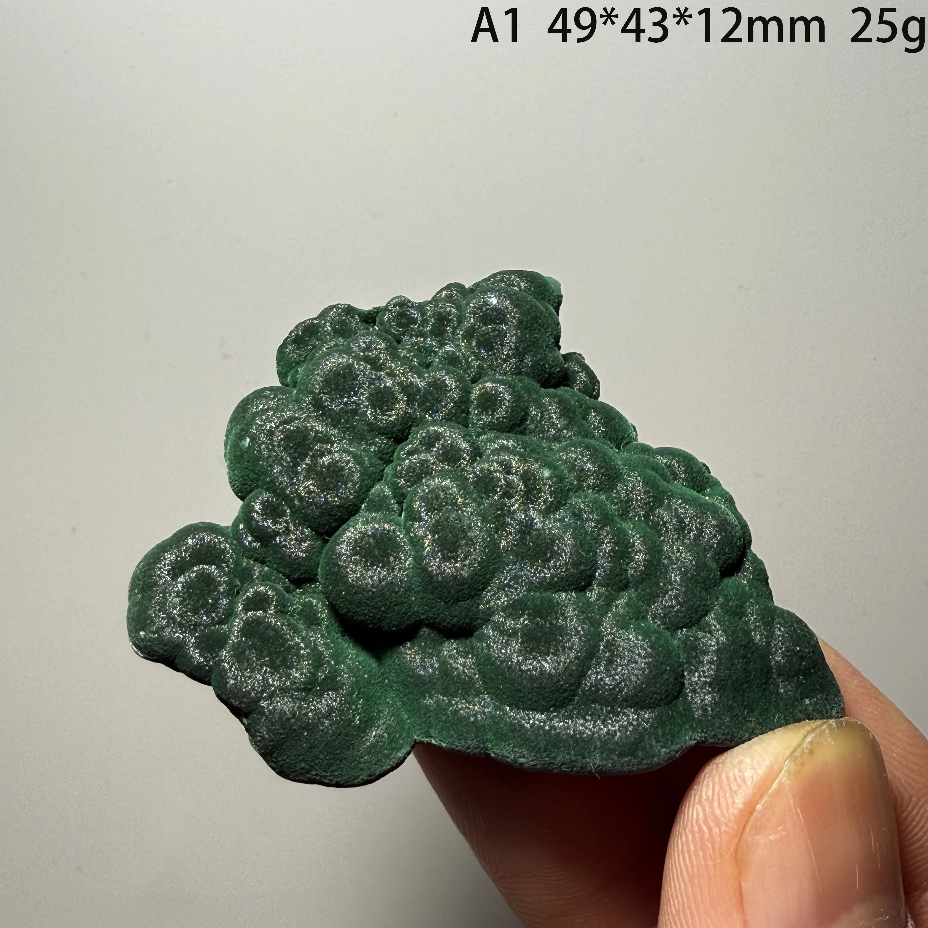Natural Velvet Malachite Specimen Fibrous Silky Malachite Crystal Cluster Raw Mineral Healing Stone Collection Home DecorA4-2-16