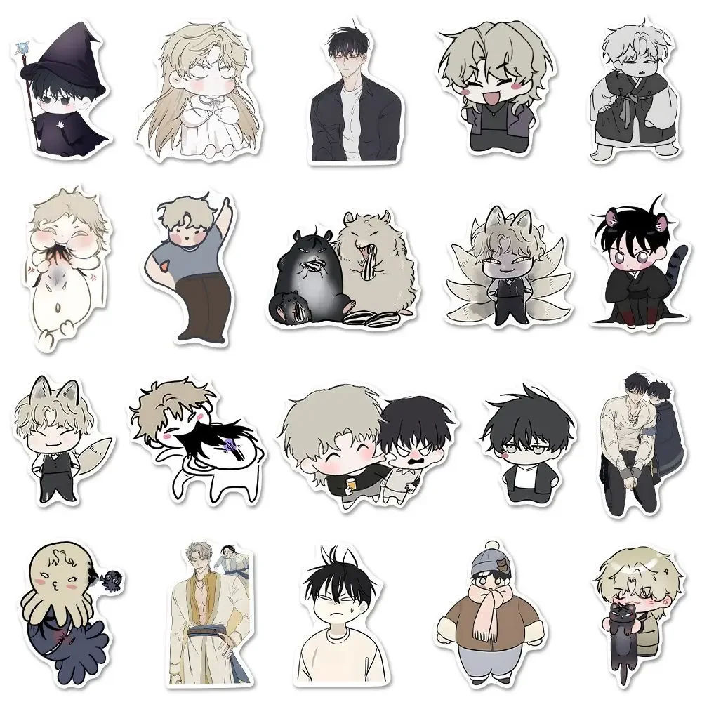 Korean BL Manwha Low Tide in Twilight Sticker Yeo TaeJu Kim EuiHyun Q Version Stickers Goods Cute Laptop Phone Case Decor Gift