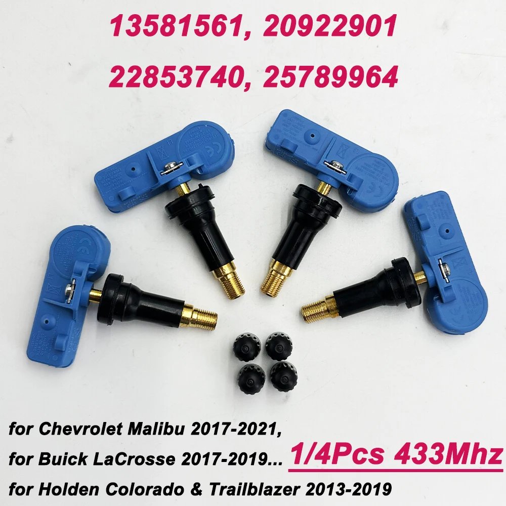 433Mhz TPMS TYRE Sensor 13581561 22853740 20922901 13598773 For 2014-2019 Opel Corsa E Vauxhall Chevrolet GMC Holden Colorado