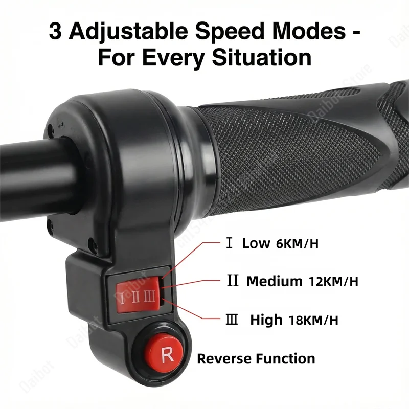 Faltbarer Elektrischer Dreirad-Reise-Scooter für Senioren 500W36V 3-Rad-Elektro-Scooter mit Korb Mini-Mobilitätsroller – Detail 10