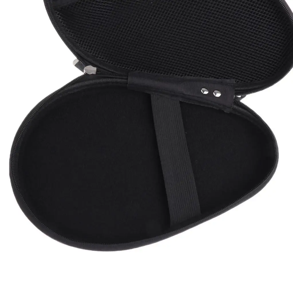 Professional Ping Pong Paddle Bat Case Durable PU Waterproof Table Tennis Racket Cover with Velvet Lining for Training