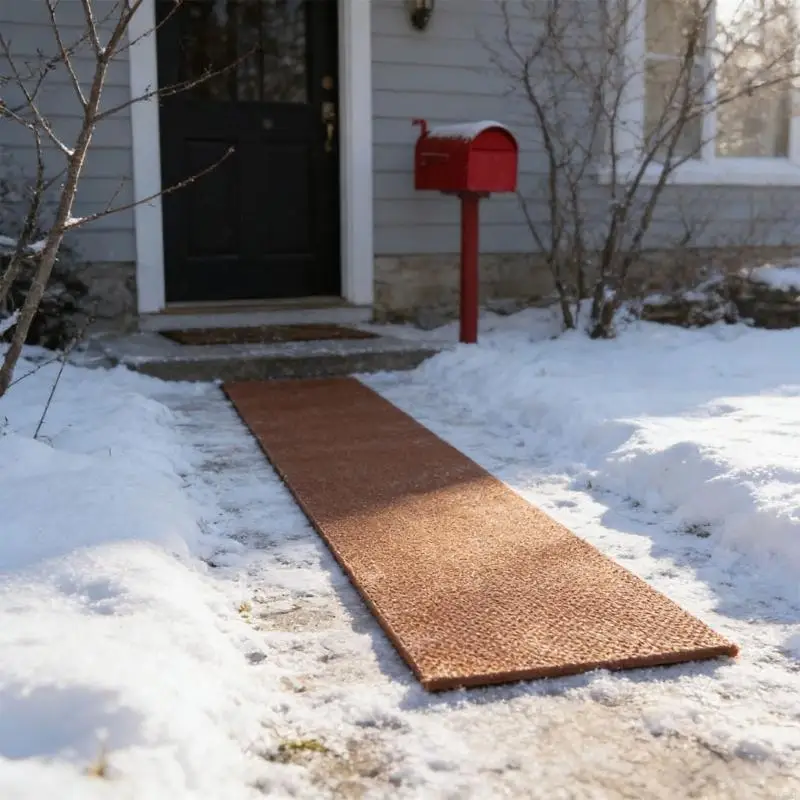 Winter Against Slip Perceived Mat For Outdoor Walkways Flight And Patios Providing Safety In Wintry Conditions Permanent To Y5GB