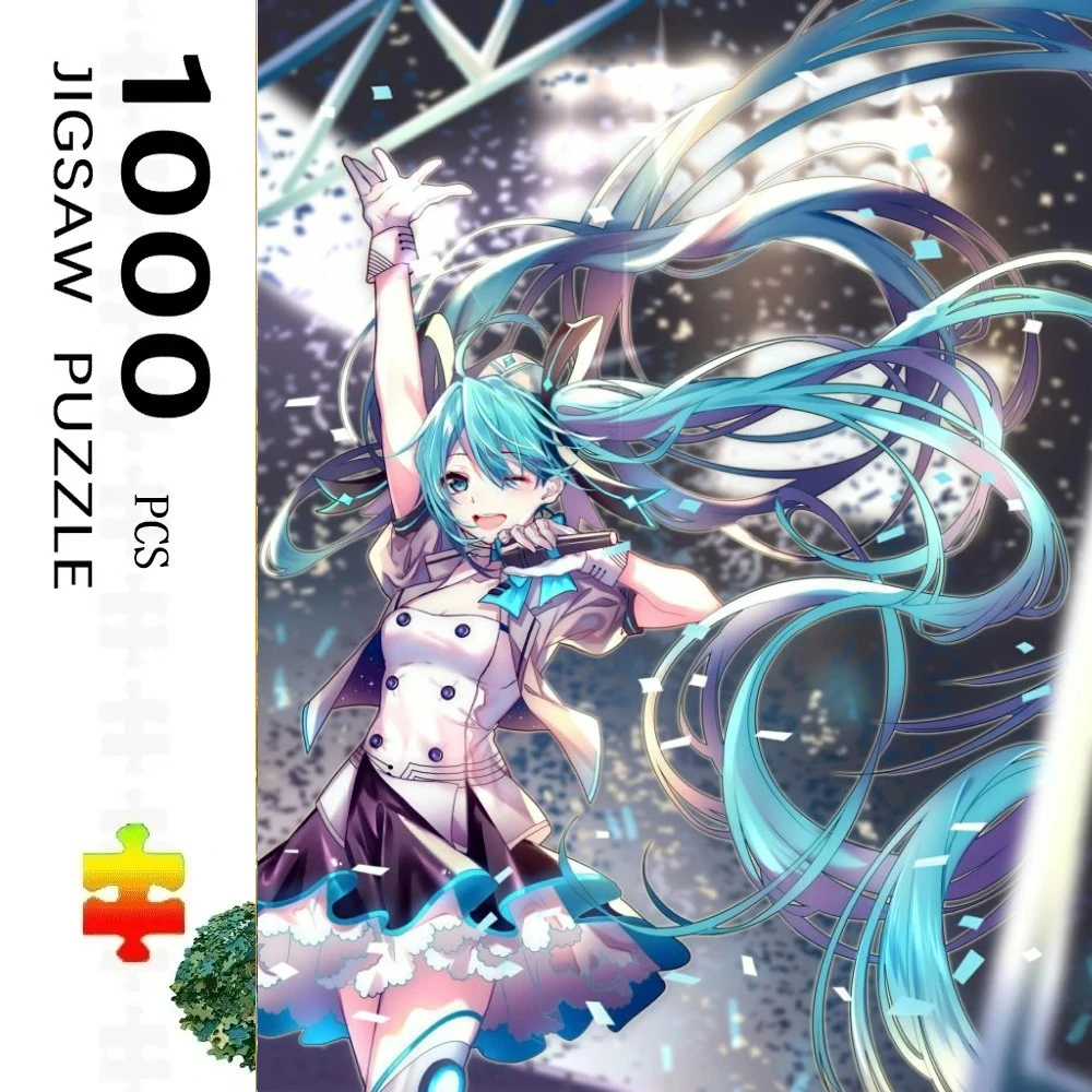 

Пазл для взрослых 500/1000 деталей: Хатсуне Мику, японское аниме, декоративная картина, развитие мышления