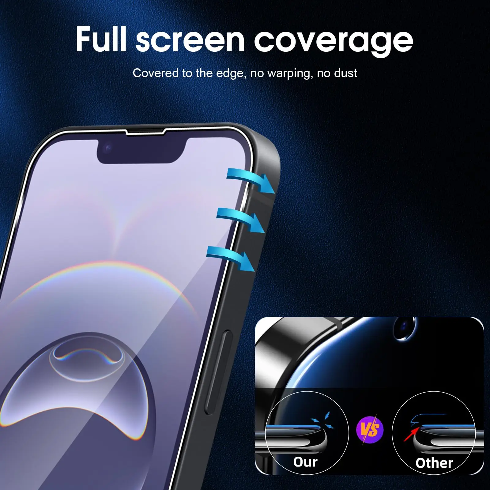 2/4pcs Anti Blue Ray Light Tempered glass For iPhone 17 Air 16e 16 15 14 13 12 11 Pro Max Plus XR XS X 7 8 6 6S Screen Protector