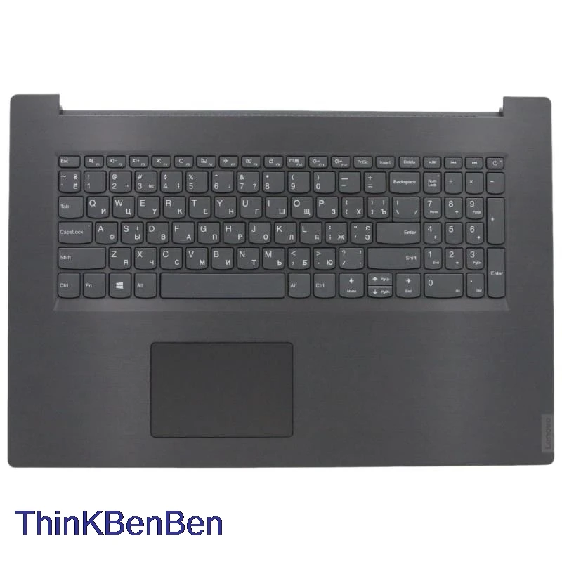 UKR Ukrainian Iron Gray Keyboard Upper Case Palmrest Shell Cover For Lenovo V340 17 17IWL 5CB0U42688