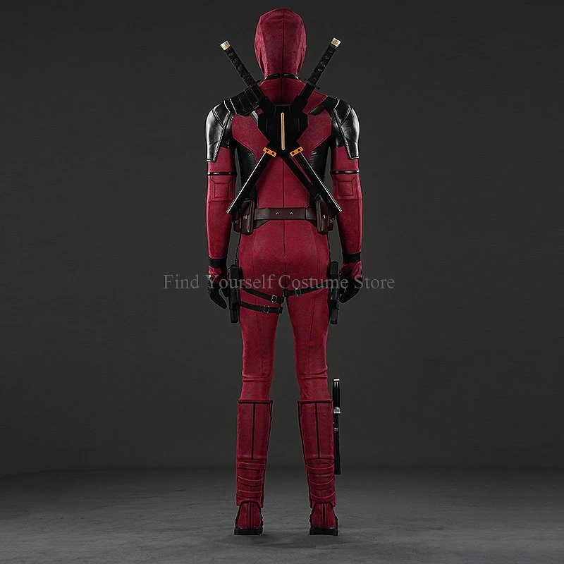 New Deadpooling 3 Cosplay Cosutme Mask With Magnetic Glasses Wade Winston Wilson Jumpsuit Belt Cosplay Costume Suit Halloween