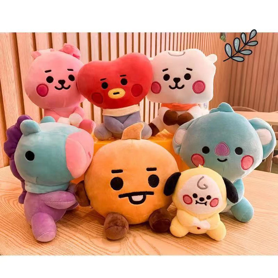 KPOP Plush Toy Tata Koay Shooky Mang Cooky Cartoon Animal Backpack Key Mobile Phone Pendant Office Relaxation Toys Friend Gift