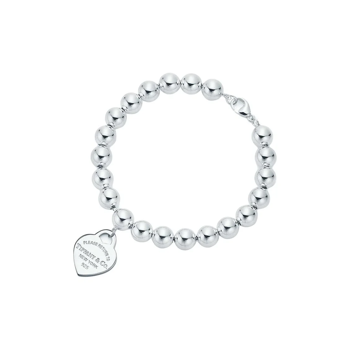 TIFFANY & CO. Brand Logo 925 Sterling Silver Bracelets Women's Light Blue 24763659
