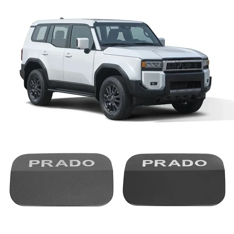 

For Toyota Land Cruiser 250 Prado LC250 2024-2026 Stainless Steel Carbon Fiber Car Fuel Tank Cap Trim Exterior Accessories