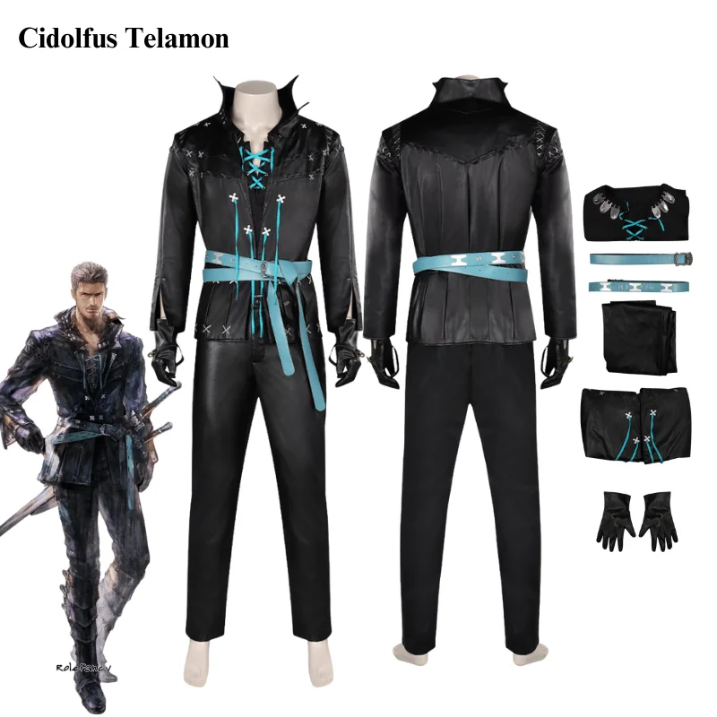 

Final Fantasy 16 Cidolfus Telamon Cosplay Costume Top Pants Outfits Cloud Cosplay Halloween Carnival Disguise Suit Adult Men