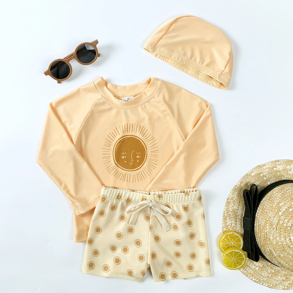 Boy\'s Swimsuit with Hat 4