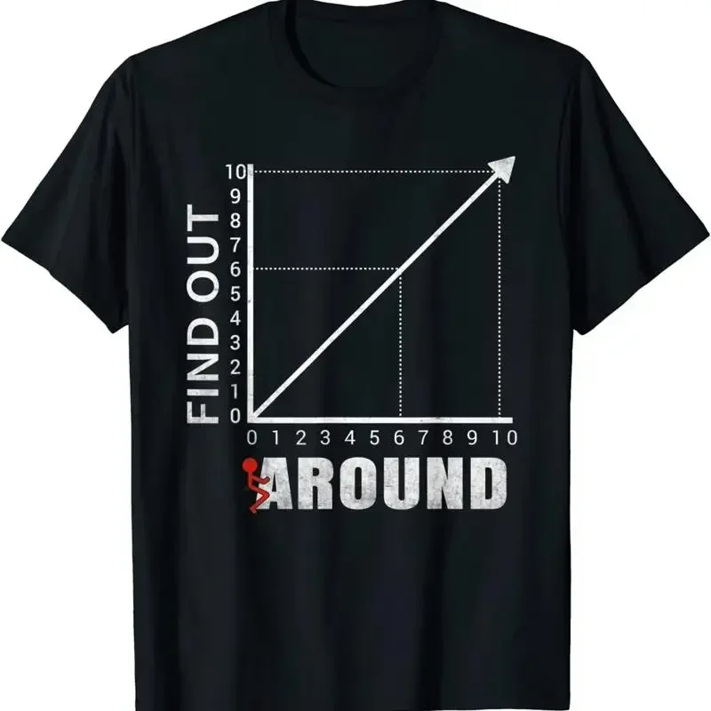 Funk Around And Find Out Funny Graph Chart Joke Math T Shirt