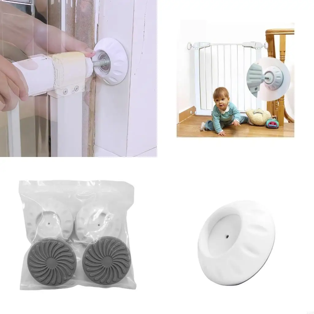 

Quick Install Child Safety Gate With Scratch Resistant Rubber Pad Adjustable Frame Practical Construction For Compact Living