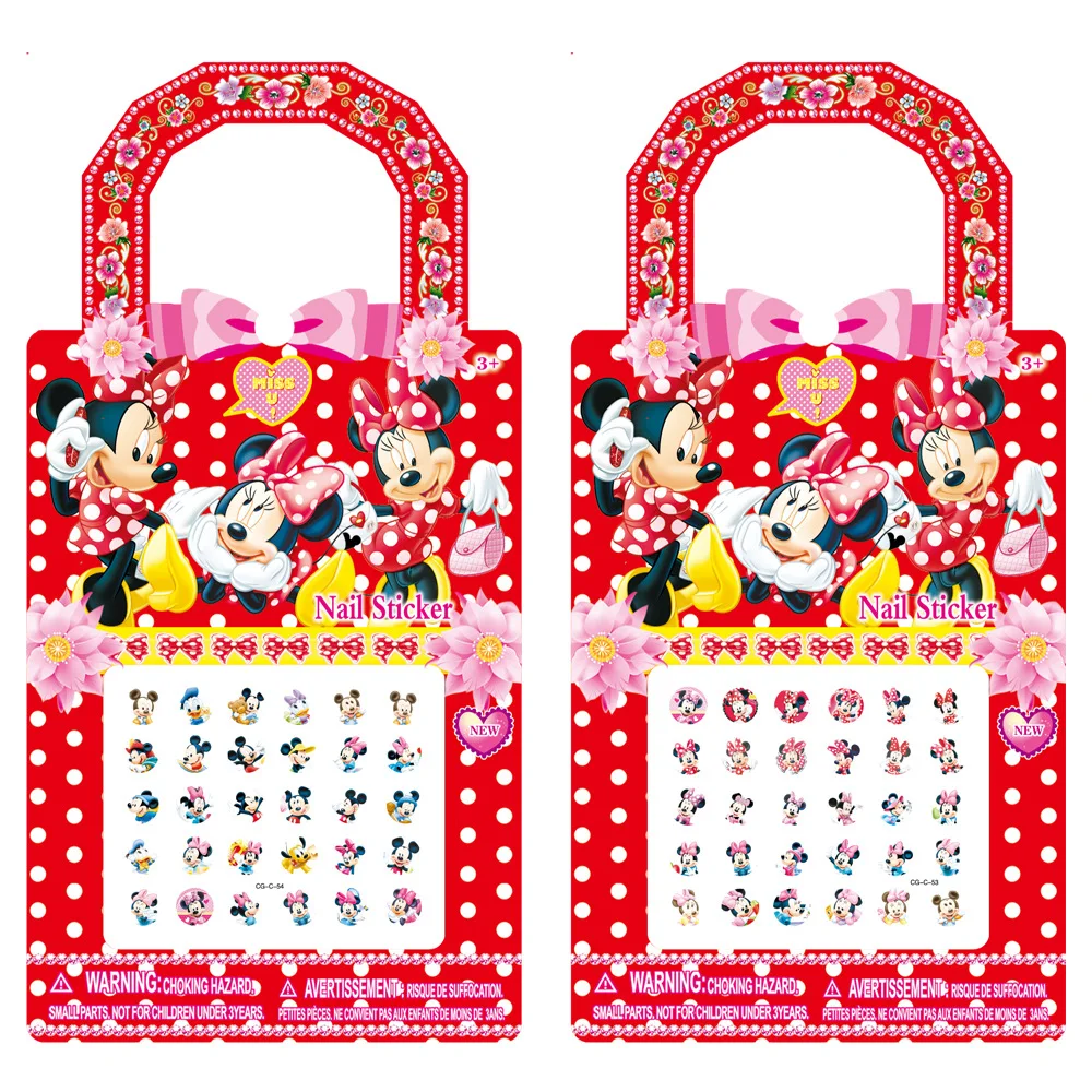 Leuke Anime Mickey Nail Sticker Kinderen Vingernagel Decoraties Paster Meisjes Cartoon Nagels Art Decal Accessoires Kids Gift