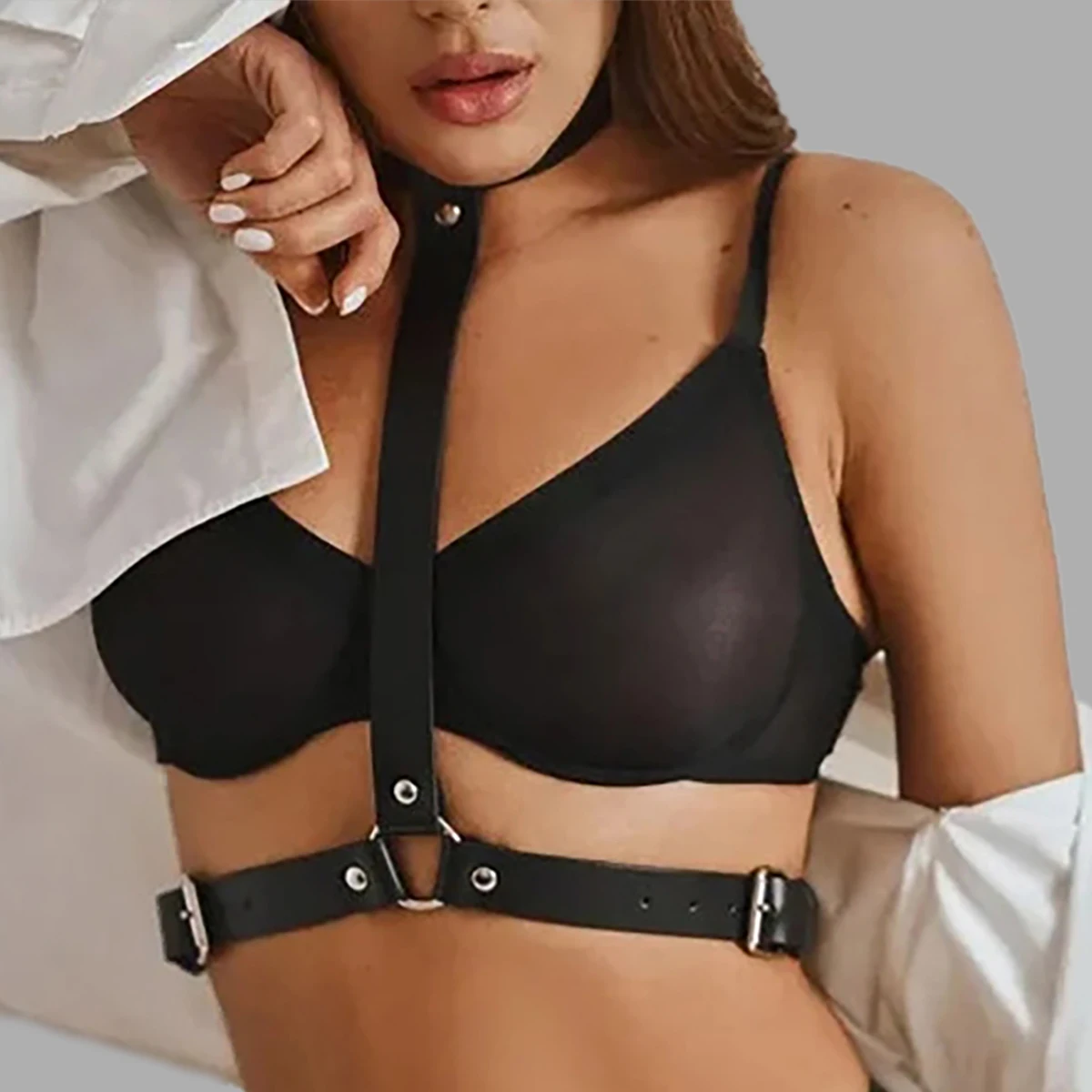 Women Sexy Harness Belt Leather Body Harness BDSM Bondage Lingerie Sexual Outfit Garter Belt Fetish Erotic Gothic Sex Costume