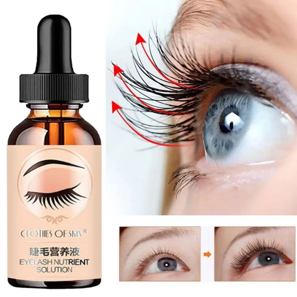 

Eyebrow Eyelash Growth Serum Essential Oils Essence Rapid Growth Beard Hair Products Tools