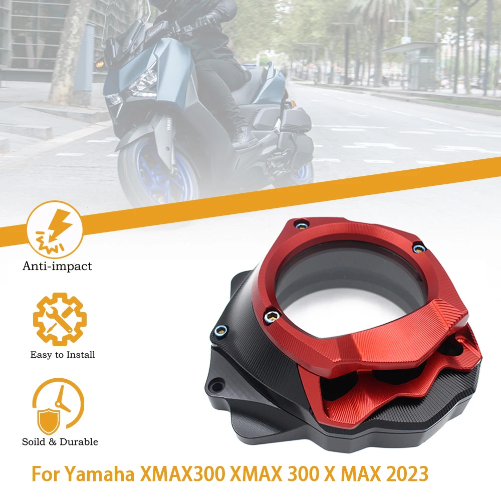 Motorcycle Transmission Gear Cover Engine Clutch Intake Gears Cover Transparent For Yamaha XMAX 300 2023 Accessories