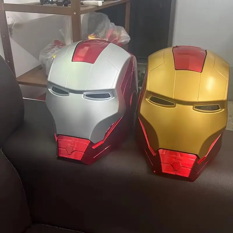 

Hot Avengers Iron Man Helmet Adult Child Model Cosplay 1:1 Light Led Ironman Mask Action Figure Toys For Children Gift